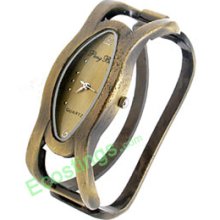 Good Jewelry Unique Design Bangle Quartz Watch - Bronzy