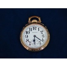 Gorgeous Lancaster Hamilton Railroad Model 10k Gf Pocket Watch Great Condition