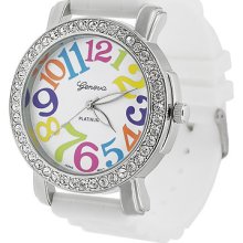 Gp By Brinley Co. Womens Platnium Large Face Watch