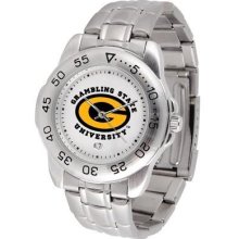 Grambling State University Men's Stainless Steel Logo Watch