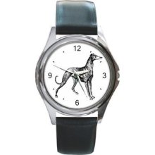 Greyhound Dog Breed Unisex Round Wrist Watch New