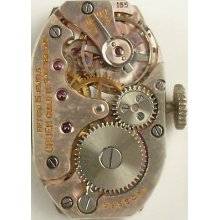 Gruen 165 Mechanical Complete Running Movement - Sold 4 Parts/ Repair