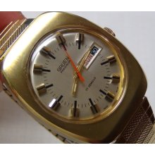 Gruen Men's Swiss Made Gold 17Jewels Dual Calendar Watch - Ultra Mint Condition