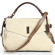 Gryson Cybelle Belted Strap Classic Flap Bag - Latte