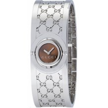 Gucci 112 Twirl Brown Dial Ya112501 Msrp $945