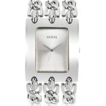 Guess Designer Women's Watches, Heavy Metal - Stainless Steel Chain Bracelet Watch