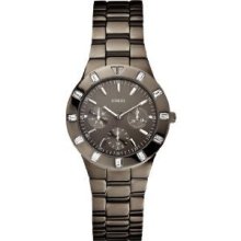 Guess W0027l1 Unisex Grey Steel Bracelet Stainless Steel Case Watch