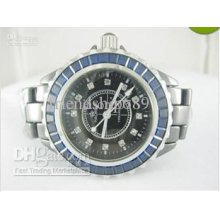 - Haorui Blue Diamond Black Ceramic Dive Quartz Watch Fully Real Fas