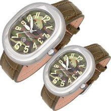 Haurex Designer Men's Watches, Ricurvo - Military Pattern Dial and Date Watch