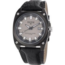 Hector H France Men's 'Fashion' Leather Strap Quartz Watch 665064 ...