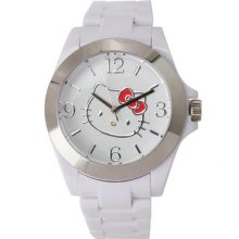 Hello Kitty Kids Round White Analog Watch