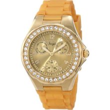 In1650 Invicta Womens Angel Multifunction Rubber Fashion Crystal Watch