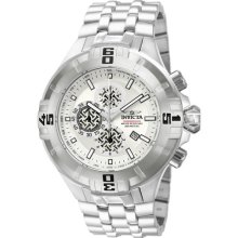 Invicta 12353 Men $1295 Pro Diver Reef Silver Dial Tachymeter Quartz Watch