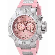 Invicta 1383 Women's Watch Subaqua Noma Iii Diver Pink Dial Chronograph