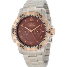 Invicta Mens 10310 Specialty Sport Calendar Quartz Brown Textured Dial Ss Watch