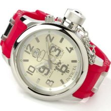 Invicta Men's Russian Diver Quinotar Extreme Chrono Rubber Watch RED