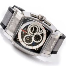 Invicta Men's S1 Touring Sport Quartz Chronograph Polyurethane & Nylon Strap Watch SILVERTONE