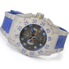 Invicta Reserve Men's Leviathan Chronograph Blue Rubber Strap Watch In0800