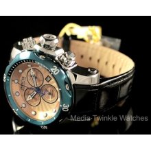 Invicta Reserve Mid-size Venom Swiss Quartz Chronograph Leather Strap Watc 10824