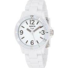 Invicta Womens 1207 Angel White Dial White Plastic Watch