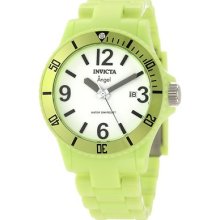 Invicta Women's Angel White Dial Light Green Plastic Watch 1211