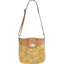 Isaac Mizrahi Live! Signature Bandana Print Crossbody Bag - Yellow - One Size