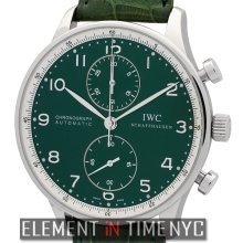 IWC Portuguese Collection Chronograph Boris Becker Limited Edition Green Dial