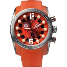 Izod Men's IZS2/6.Orange Orange Resin Quartz Watch with Orange Dial