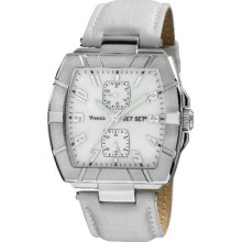 Jet Set Venezia Ladies Watch With Silver Leather Band J32144-161