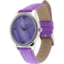 Joan Rivers Signature Mother-of-Pearl Dial Watch - Lavender - One Size