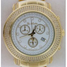 Joe Rodeo 2.50 Ctw Diamond Chrono Watch Mother Of Peral Dial Bnib