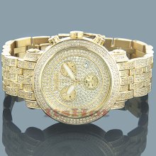 Joe Rodeo Classic Mens Diamond Watch 3.75ct Yellow