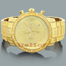 Jojino Mens Diamond Watch 1.05ct Yellow Gold Tone