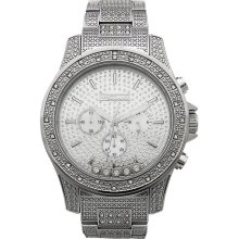 Jojino MJ-1005 Stainless Steel 1.05 ctw Diamond Chrono Men's Watch