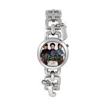 Jonas Brothers Silver-tone Lcd Watch W/ Charms Gift