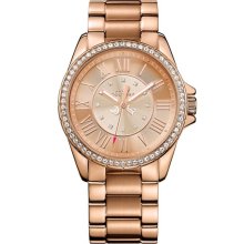 Juicy Couture 'Stella' Roman Numeral Watch, 40mm Rosegold