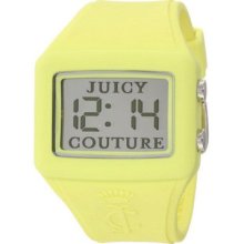 Juicy Couture Women's Case Yellow Rubber Watch 1900989