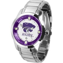 Kansas State Wildcats KSU NCAA Mens Titan Steel Watch ...