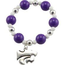 Kansas State Wildcats Logo Stretch Beaded Bracelet