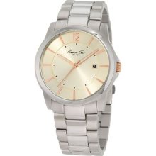 Kenneth Cole Mens Dress Silver Stainless Steel Watch Kc3960