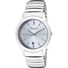 Kenneth Cole Men's Silver Dial Stretch Stainless Steel