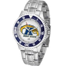 Kent State Golden Flashes Mens Steel Bandwrist Watch