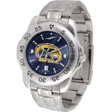 Kent State Golden Flashes Sport Steel Band Ano-Chrome Men's Watch