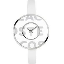 Lacoste 2000541 Club Collection Figari Leather Strap White Dial