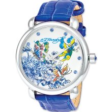 Ladies Ed Hardy Garden Blue Watch