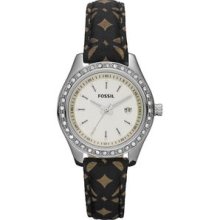 Ladies Fossil Stella Mini Signature Nylon Watch