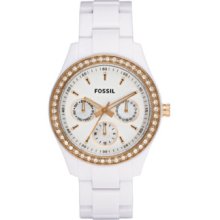 Ladies Fossil Stella White Watch Es2869 Rrp Â£110