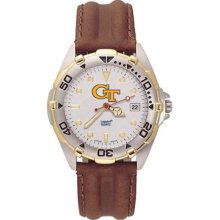 Ladies Georgia Tech All-Star Leather Band ring Watch ...