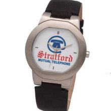 Ladies Slim Collection Watch w/ Brushed Stainless Steel Case Promotional