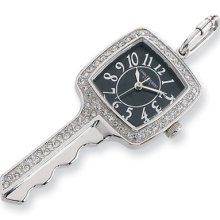 Ladies, Stainless Steel, Key Pendant Watch Necklace